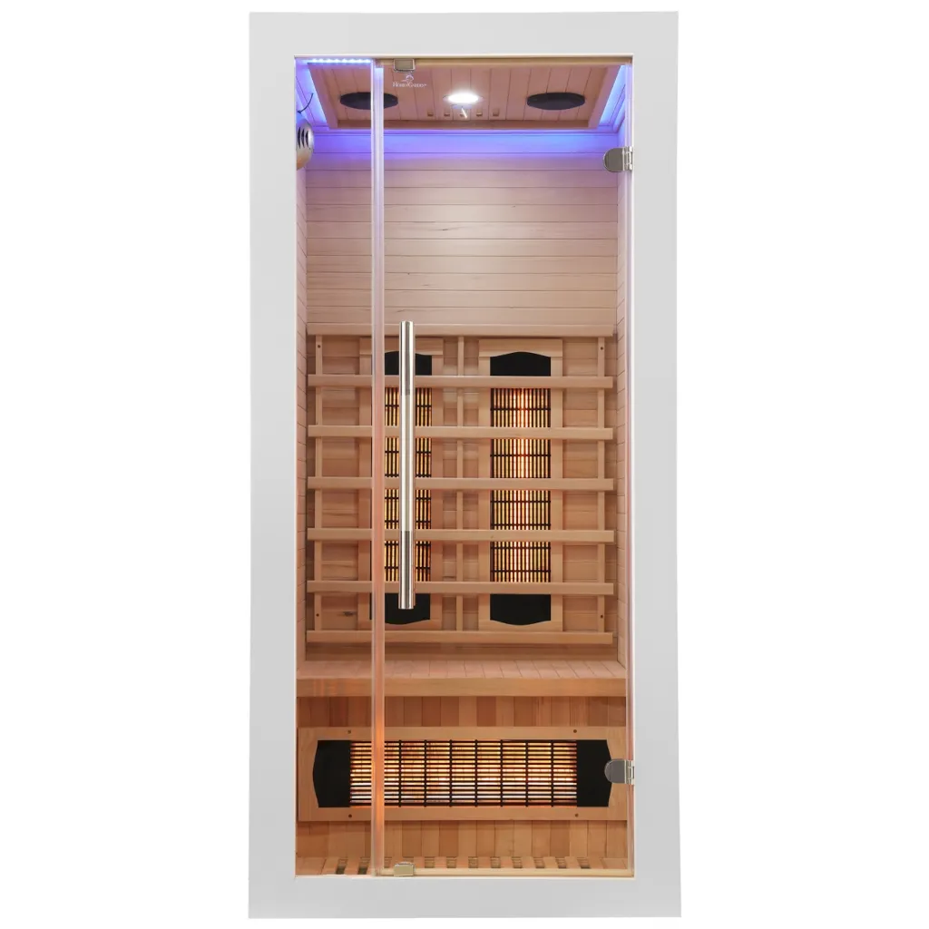 Infrarotsauna Nordum Basic 1-Personen Weiß 4 Infrarotsauna Nordum Basic 1-Personen Weiß – Bild 4