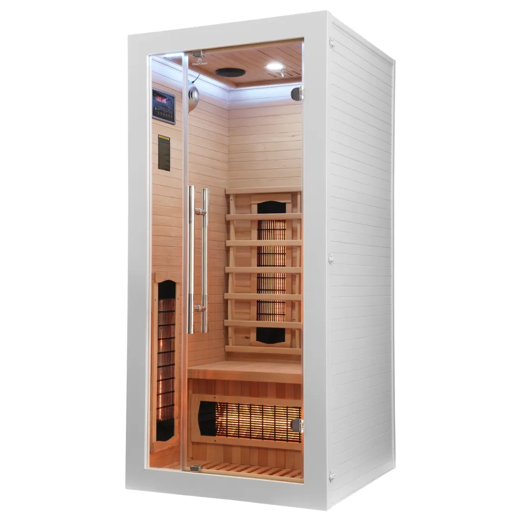 Infrarotsauna Nordum Basic 1-Personen Weiß 5 Infrarotsauna Nordum Basic 1-Personen Weiß – Bild 5