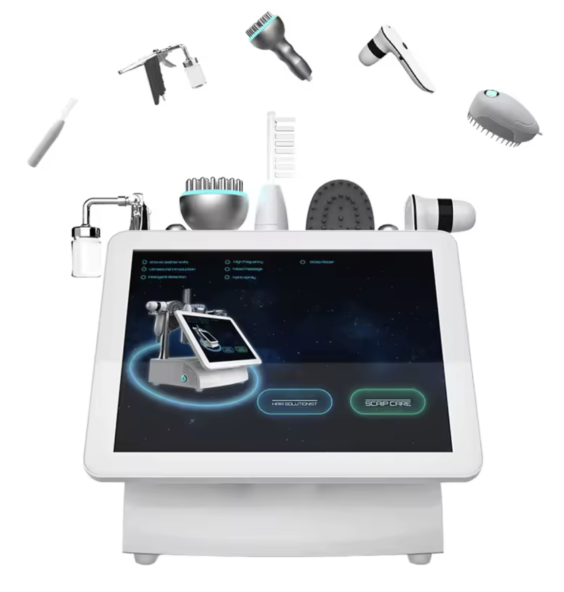 5in1 Haaranalysegerät HD 300x Nano Spray Ionisation Kopfhautanalyse 15" Touchscreen 1 5in1 Haaranalysegerät HD 300x Nano Spray Ionisation Kopfhautanalyse 15" Touchscreen