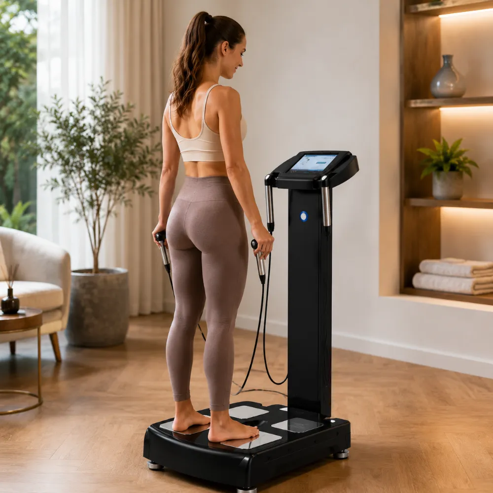 GS6.5C+ Professioneller Körperanalysegerät | BMI | Bioimpedanz | Touchscreen | WiFi | USB | 3 Jahre Garantie 2 GS6.5C+ Professioneller Körperanalysegerät | BMI | Bioimpedanz | Touchscreen | WiFi | USB | 3 Jahre Garantie – Bild 2