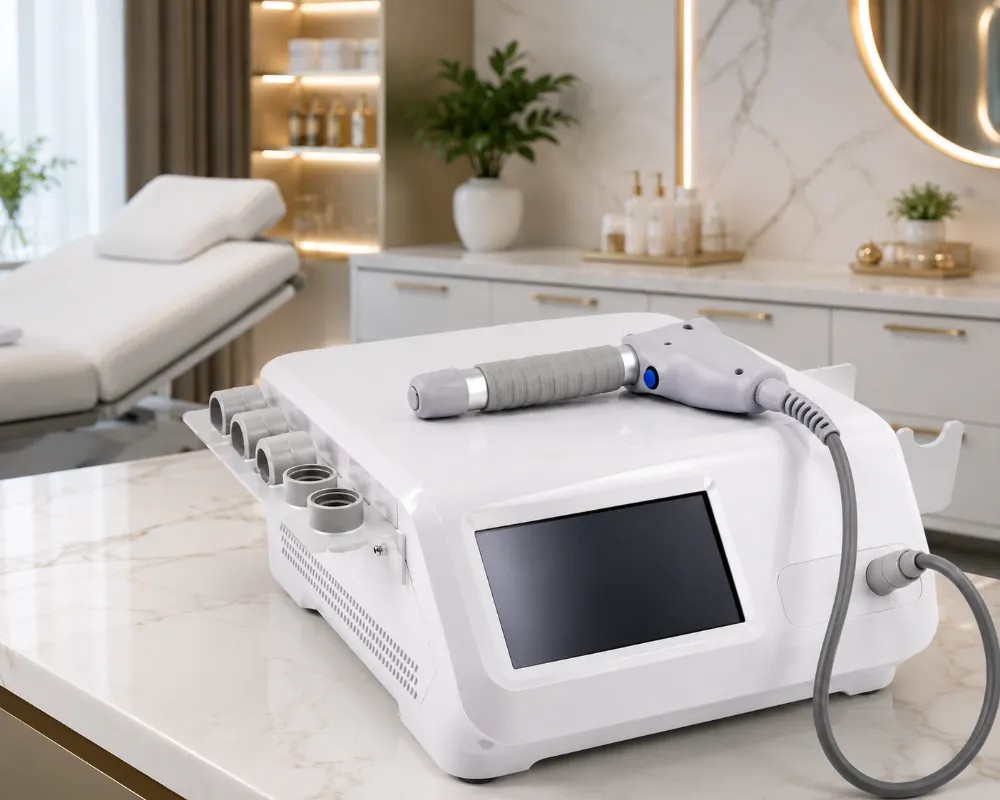 Professionelles Shockwave Massagegerät 12 Bar 200W | 6 Massageaufsätze | Beauty & SPA | Hochwertiges Massagegerät für Kosmetikstudio, Wellness, Schönheitssalon und professionelle kosmetische Anwendungen 2 Professionelles Shockwave Massagegerät 12 Bar 200W | 6 Massageaufsätze | Beauty & SPA | Hochwertiges Massagegerät für Kosmetikstudio, Wellness, Schönheitssalon und professionelle kosmetische Anwendungen – Bild 2