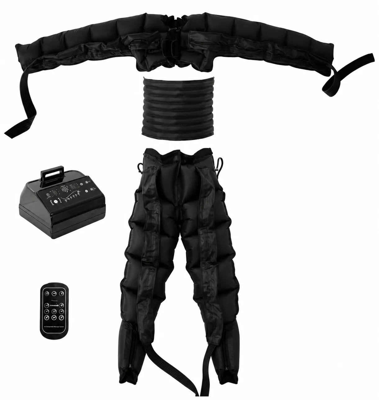 Elektrisches Kompressionsmassagegerät für Pressotherapie und Lymphdrainage – Beine, Füße, Arme, Taille, 20–250 mmHg 1 Elektrisches Kompressionsmassagegerät für Pressotherapie und Lymphdrainage – Beine, Füße, Arme, Taille, 20–250 mmHg