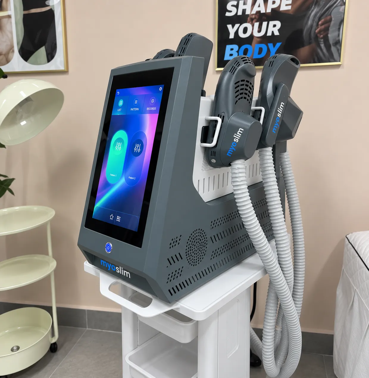 MYOSLIM 6500W 15T – Professionelles EMS-Kosmetikgerät zur Körperformung, 4 Applikatoren 2 MYOSLIM 6500W 15T – Professionelles EMS-Kosmetikgerät zur Körperformung, 4 Applikatoren – Bild 2